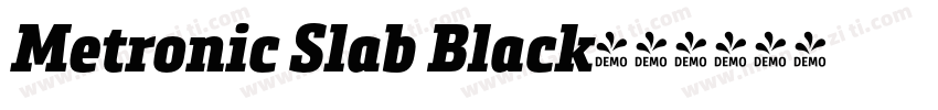 Metronic Slab Black字体转换